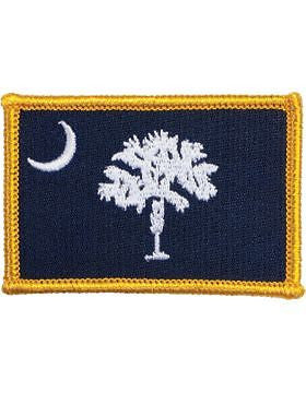 South Carolina 2" x 3" Flag (N-S-SC1) with Gold Border