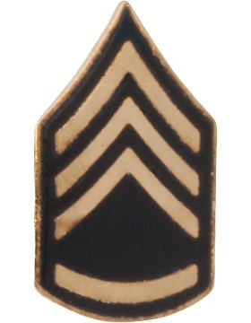 No-Shine Rank (NS-T106) Staff Sergeant (E-6) Tie Tac