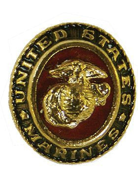 No-Shine (NS-T404) U.S. Marines Ring Lapel Pin 2 Piece