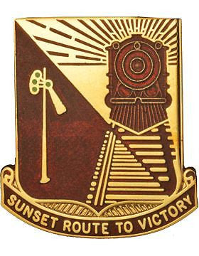 0719 Transportation Bn Unit Crest (Sunset Route To Victory)
