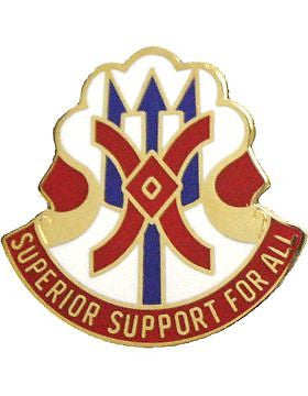 0114 Support Group Unit Crest (Superior Support For All)