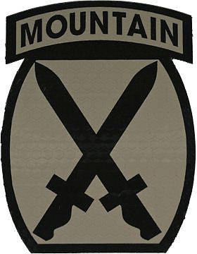 IR ACU Patch 010 Mountain Division Desert Tan (IR-7003-DT)