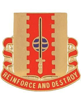 0386 Engineer Bn Unit Crest (Reinforce And Destroy)