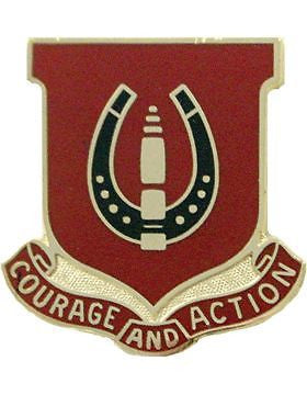 0026 Field Artillery Unit Crest (Courage And Action)