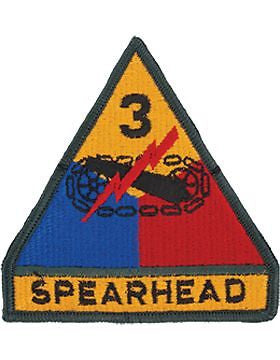 0003 Armor Division with Tab Full Color Patch (P-0003B-F)