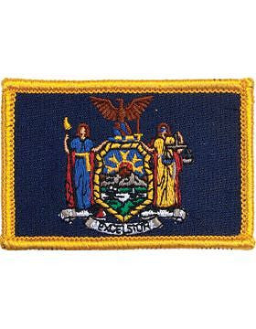 New York 2" x 3" Flag (N-S-NY1) with Gold Border