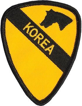 N-478 1 Cavalry Korea Patch 3 1/2"