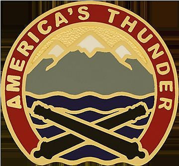 0065 Fires Brigade Utah ARNG (AMERICA'S THUNDER) Unit Crest (DUI-0065F)