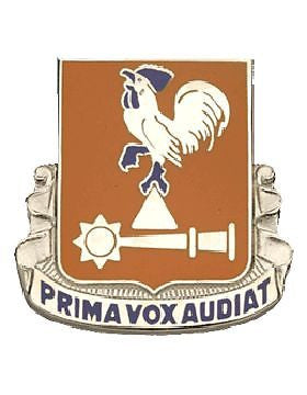 0123 Signal Bn Unit Crest (Prima Vox Audiat)