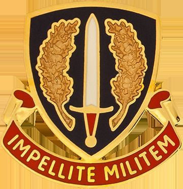 0042 Adjutant General Battalion Unit Crest (Impellite Militem)