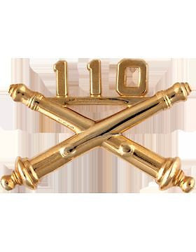 No-Shine (NS-RO-FA-110) 110th Field Artillery Officer Regimental BOS (Pair)