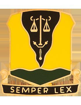 0125 Military Police Bn Unit Crest (Semper Lex)