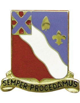 0156 Field Artillery Unit Crest (Semper Procedamus)