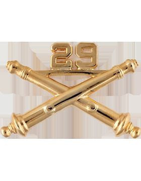 No-Shine (NS-RO-FA-029) 29th Field Artillery Officer Regimental BOS (Pair)