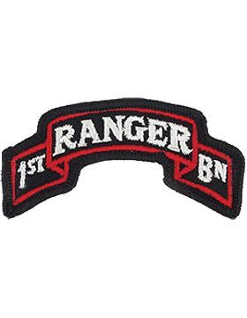 0075 Infantry 1st Battalion Scroll Full Color Patch (P-0075D-F)