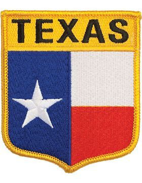 Texas 3 3/4" Shield (N-SS-TX1) with Gold Border