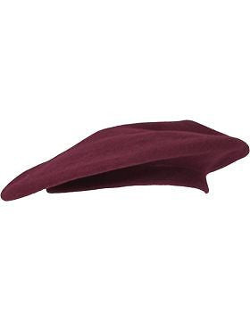 Beret (BT-C06) Maroon Adjustable Beret without Pip No Sweatband
