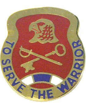 0185 Support Bn Unit Crest (To Serve The Warrior)