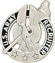 No-Shine (NS-897) Army Recruiter with Three Stars (Gold)