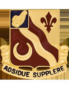 0134 Support Bn Unit Crest (Adsidue Supplere)