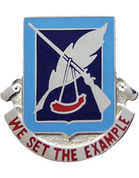 0120 Adjutant General Bn Unit Crest (We Set The Example)