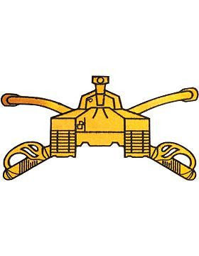 N-088 Armor Branch Of Service Tab Gold on Black 8"