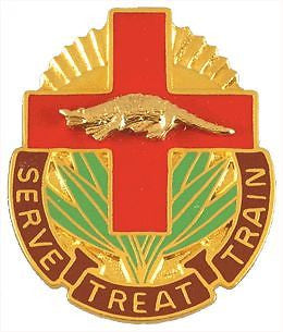 0345 Combat Support Unit Crest (Serve Treat Train)