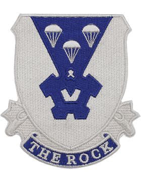 N-DUI-0503 503 Infantry "The Rock" Patch with Heat Seal 3 1/2"
