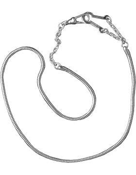 Snake Chain with Epaulet Hook (U-941S) Silver Packaged