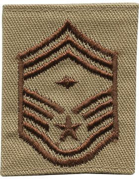 USAF Gortex Loop Rank (311) Chief Master Sergeant with Diamond Desert 2 Colors