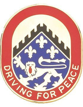 0044 Support Battalion Unit Crest (Driving For Peace)