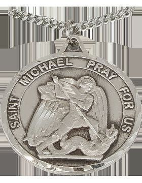 NS-705A, Saint Michaels w/US Paratrooper, Silver 1 1/4" Round