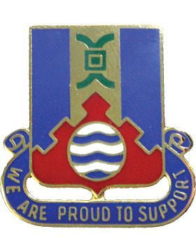 0192 Support Bn Unit Crest (We Are Proud To Support)