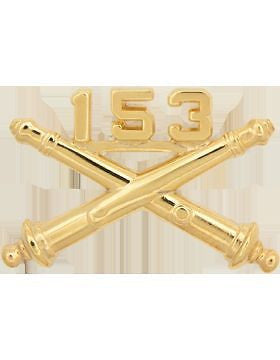 No-Shine (NS-RO-FA-153) 153rd Field Artillery Officer Regimental BOS (Pair)