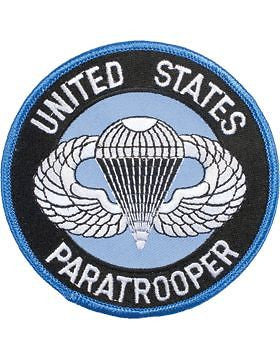 N-135 United States Paratrooper Round Patch 4"