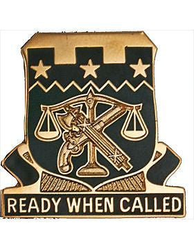 0105 Military Police Bn Unit Crest (Ready When Called)