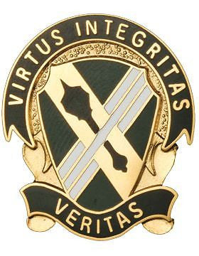 0733 Military Police Bn Unit Crest (Virtus Integritas Veritas)
