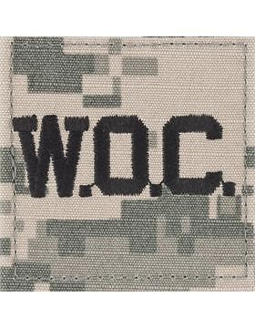 ACU Sew-on Rank (SVR-131) "WOC" Letters