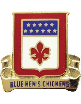 0193 Regiment Unit Crest (Blue Hen's Chickens)