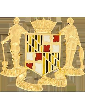 Maryland State HQ ARNG Unit Crest (Fatti Maschii Parole Femine)