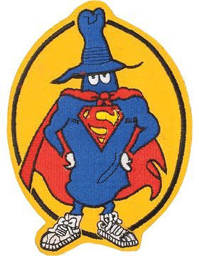 N-512 Blue Man with Superman Cape and Emblem Patch 5 1/4"