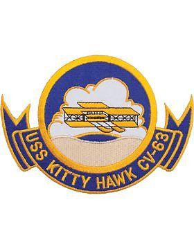 N-NY015 U.S.S. Kitty Hawk CV-63 Oval 5 1/2"