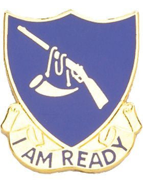 0399 Regiment Advanced Individual Training Unit Crest (I Am Ready)