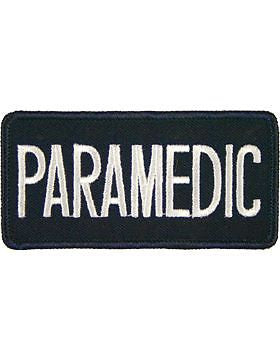 Novelty (U-N125B) Paramedic 2" x 4" Patch White on Midnight Navy