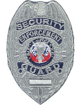 Novelty (U-N206S) Security Enforcement Guard Shield Silver (#116S)