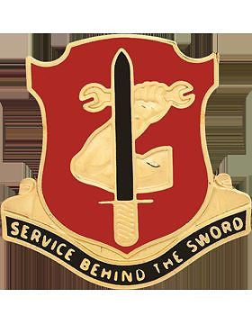 0185 Maintenance Bn Unit Crest (Service Behind the Sword)