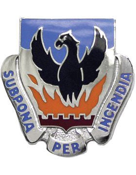 0003 Bde 4 Inf Div Special Troops Unit Crest (Subpona Per Incendia)