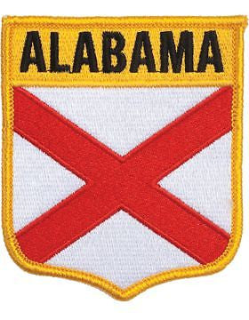 Alabama 3 3/4" Shield (N-SS-AL1) with Gold Border