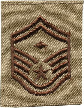 USAF Gortex Loop Rank (309) Senior Master Sergeant with Diamond Desert 2 Colors