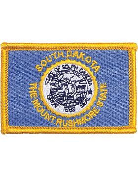 South Dakota 2" x 3" Flag (N-S-SD1) with Gold Border